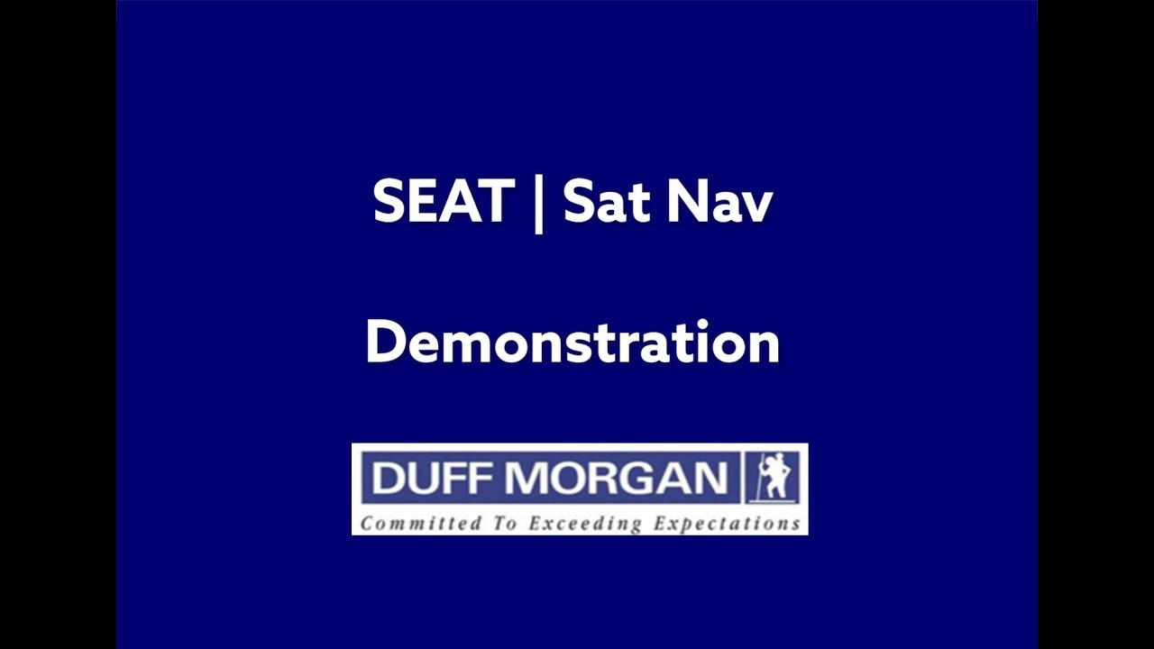 SEAT Sat Nav Demonstration Duff Morgan SEAT