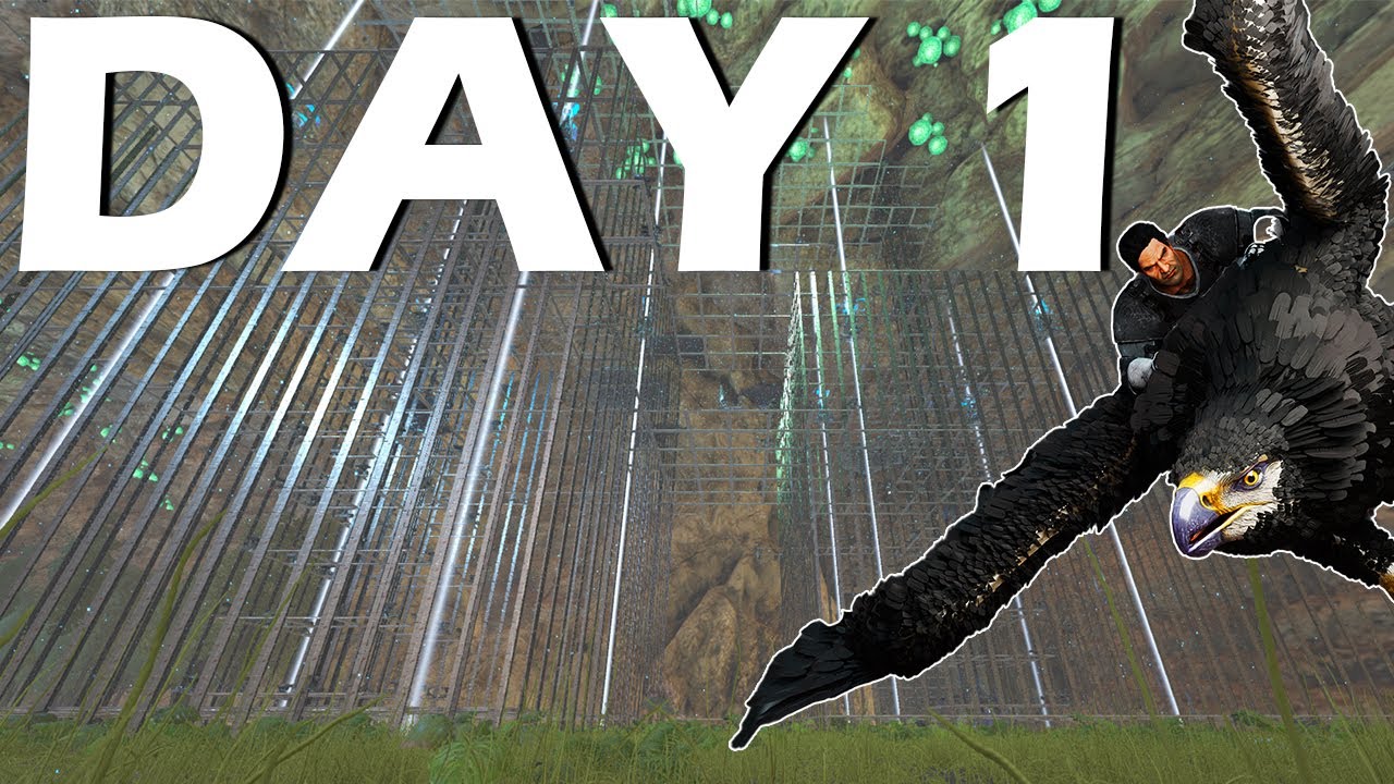 Playing a Fibercraft Day 1! This Happened... | Ark PvP