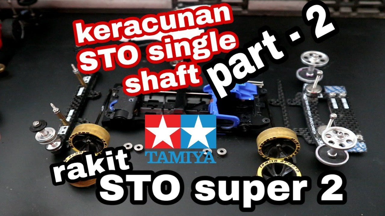 Rakit STO super 2 tamiya propeler single shaft
