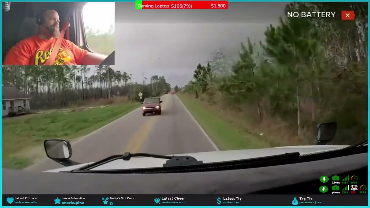 Twitch streamer crashes truck on live stream