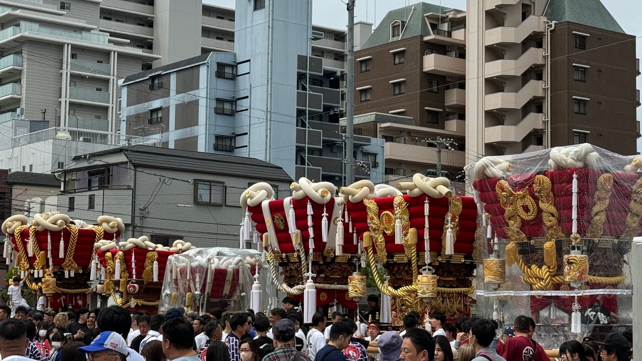 令和6年 2024年 東大阪市民ふれあい祭り　ふとん太鼓 地車 パレード　午前