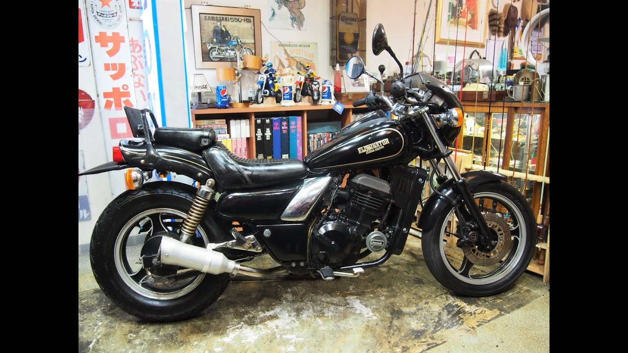カワサキ1988'エリミネーター250SE-A2-EbonyPearlCosmicGray-EL250A始動テストP4210003