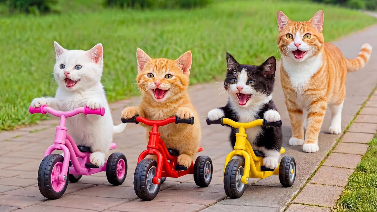 Mama Cat & Kitten Transform an Old Bicycle into a Dream Bike 💕🚲 | A Heartwarming Story