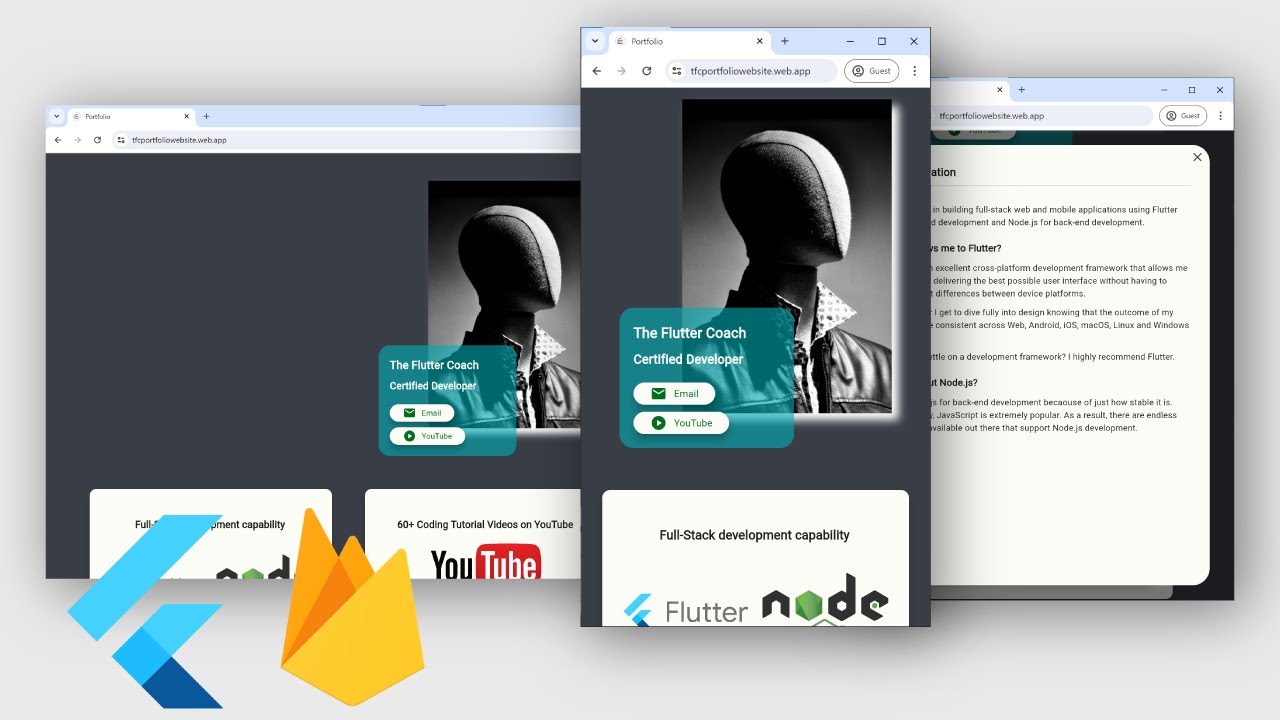 Portfolio Website Tutorial: Flutter + Firebase Hosting