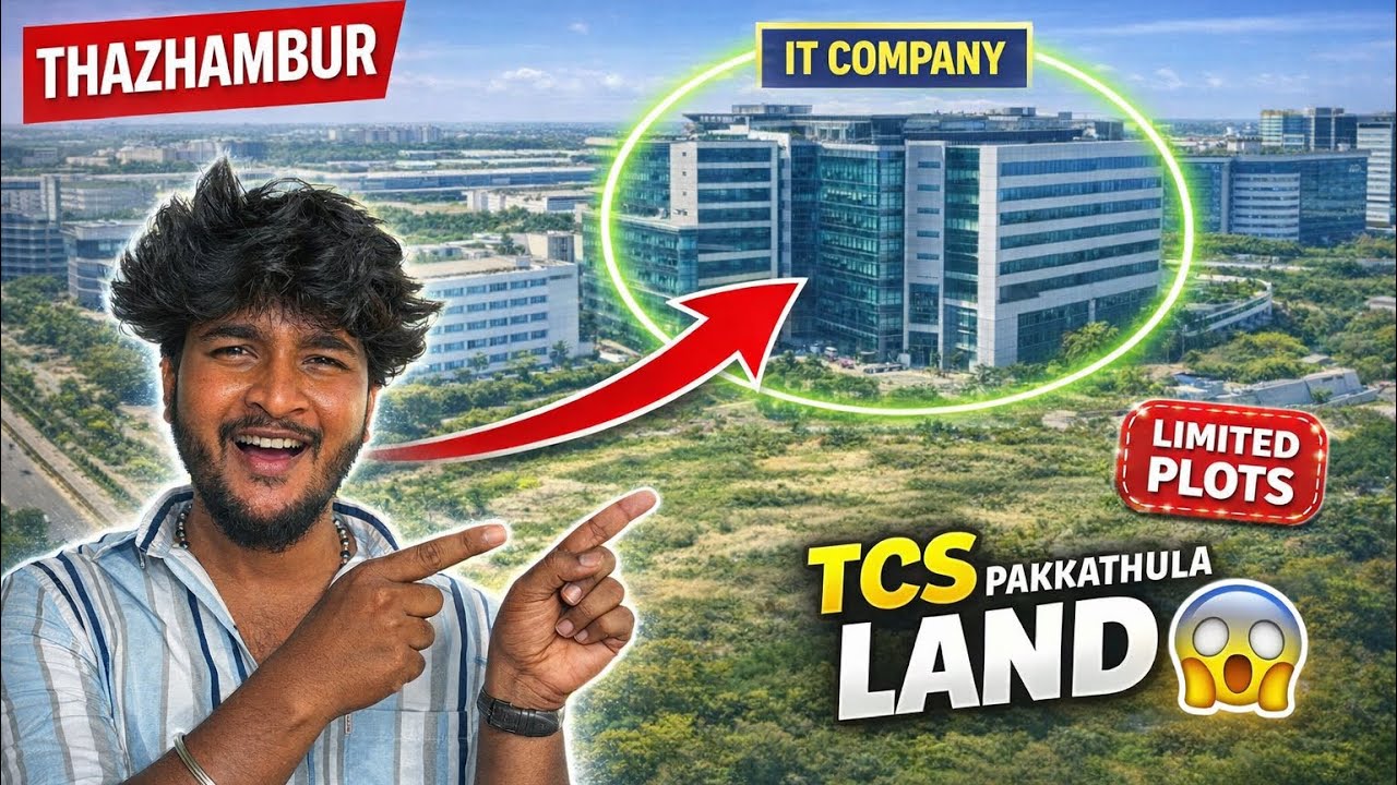 OMR IT Hub Pakkathula Premium Land 🏗 Thazhambur Investment Spot 💰 | romeo vlogs | realestate |