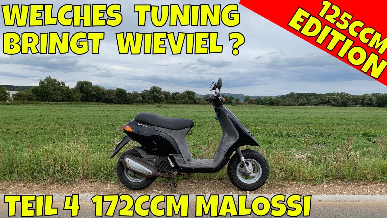 [TUNING] Welches Tuning bringt WIEVIEL ??? TPH 125 Malossi 172ccm Zylinder Teil 4