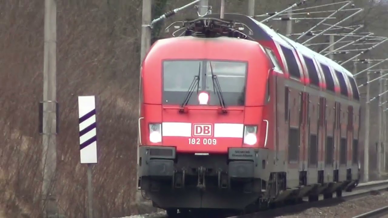 Double macro of the RE1 with DB 182 009 on its way to Frankfurt  #re1 #182 #trainspotting