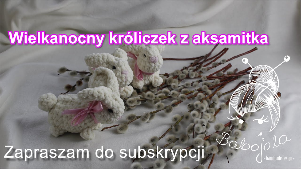Króliczek z kwadratów na szydełku- Aksamitek- Opus Natura. Jak zrobić.
