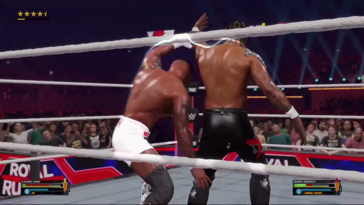 D’Andre Grind vs Shawn Hendrixx, Royal Rumble WWE 2K25 Universe Mode 