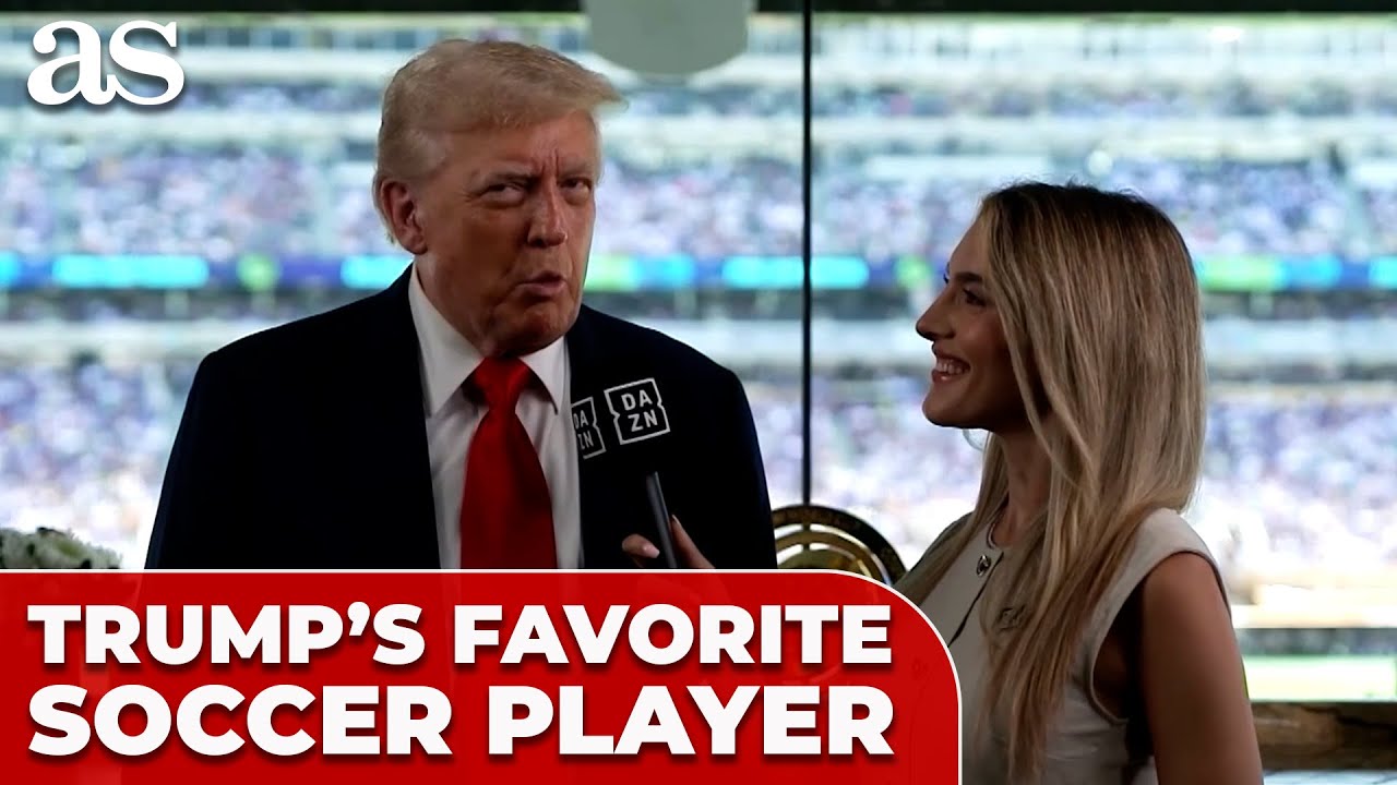 TRUMP stuns the world with his FAVORITE SOCCER PLAYER reveal