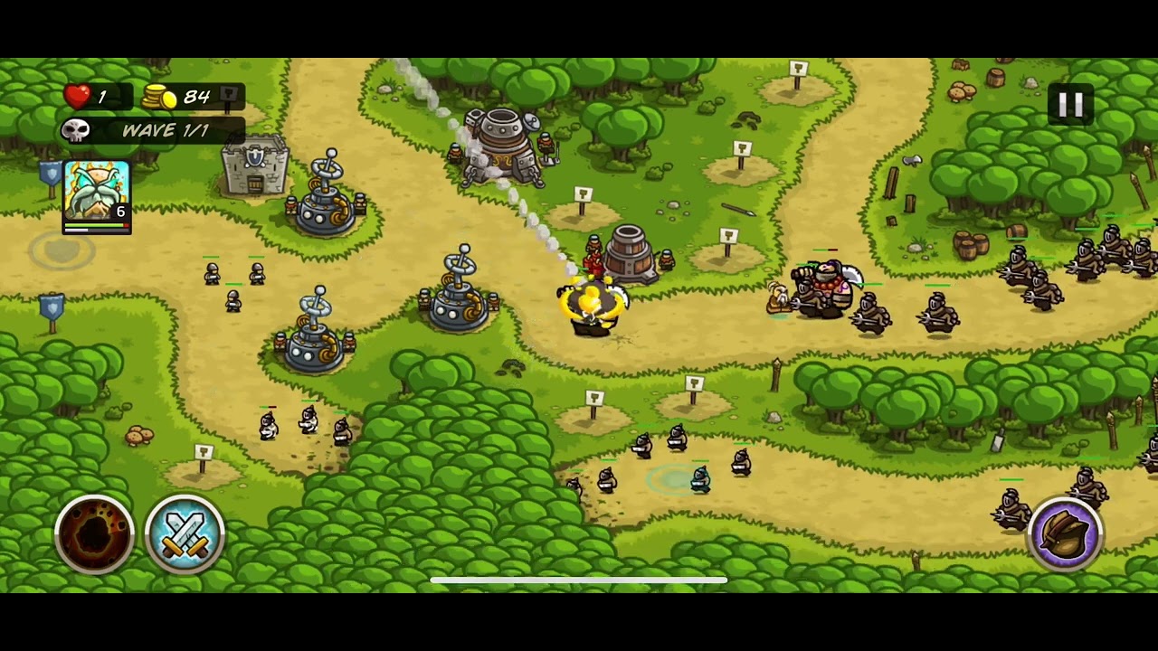 Hushwood Iron Challenge | NO items | Kingdom Rush Veteran Difficulty Gameplay 51