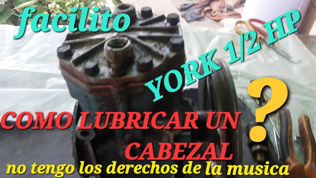 FACIL !! como LUBRICAR  EL Cabezal  de un COMPRESOR  de Aire#compressor #hazlotumismo