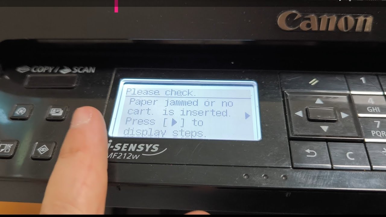 Решение проблемы замятия бумаги в Canon I Sensy