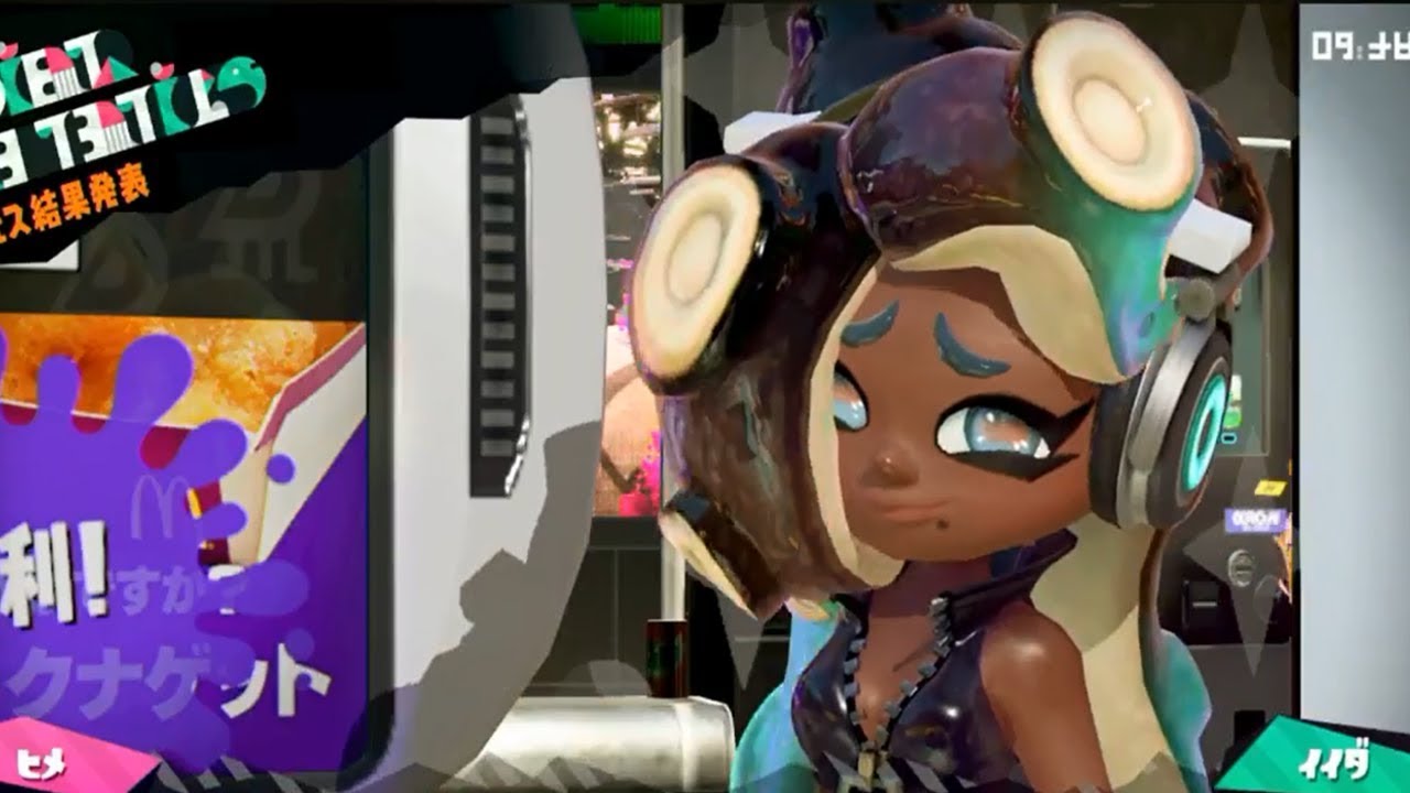 Splatoon 2 MARINA WINS! McDonalds Fries VS McNuggets Splatfest Results