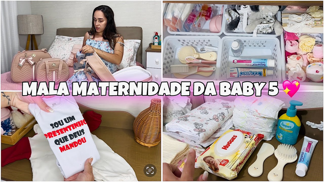 ARRUMANDO A MALA MATERNIDADE DA BEBÊ | TUDO PRONTO | 36 SEMANAS 🤰