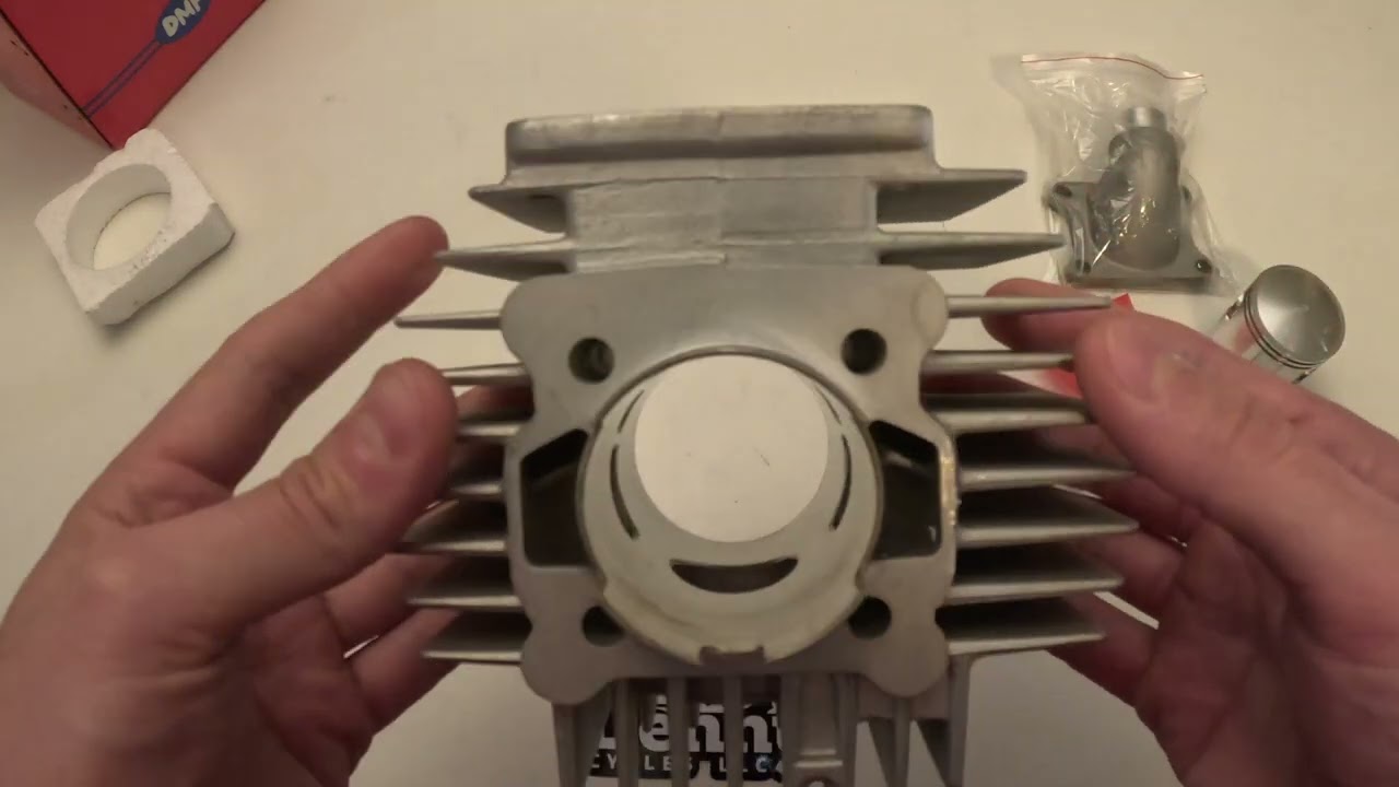 Unboxing a 45mm (70cc) DMP Reed Valve Cylinder Kit for Puch E50 & ZA50 Mopeds
