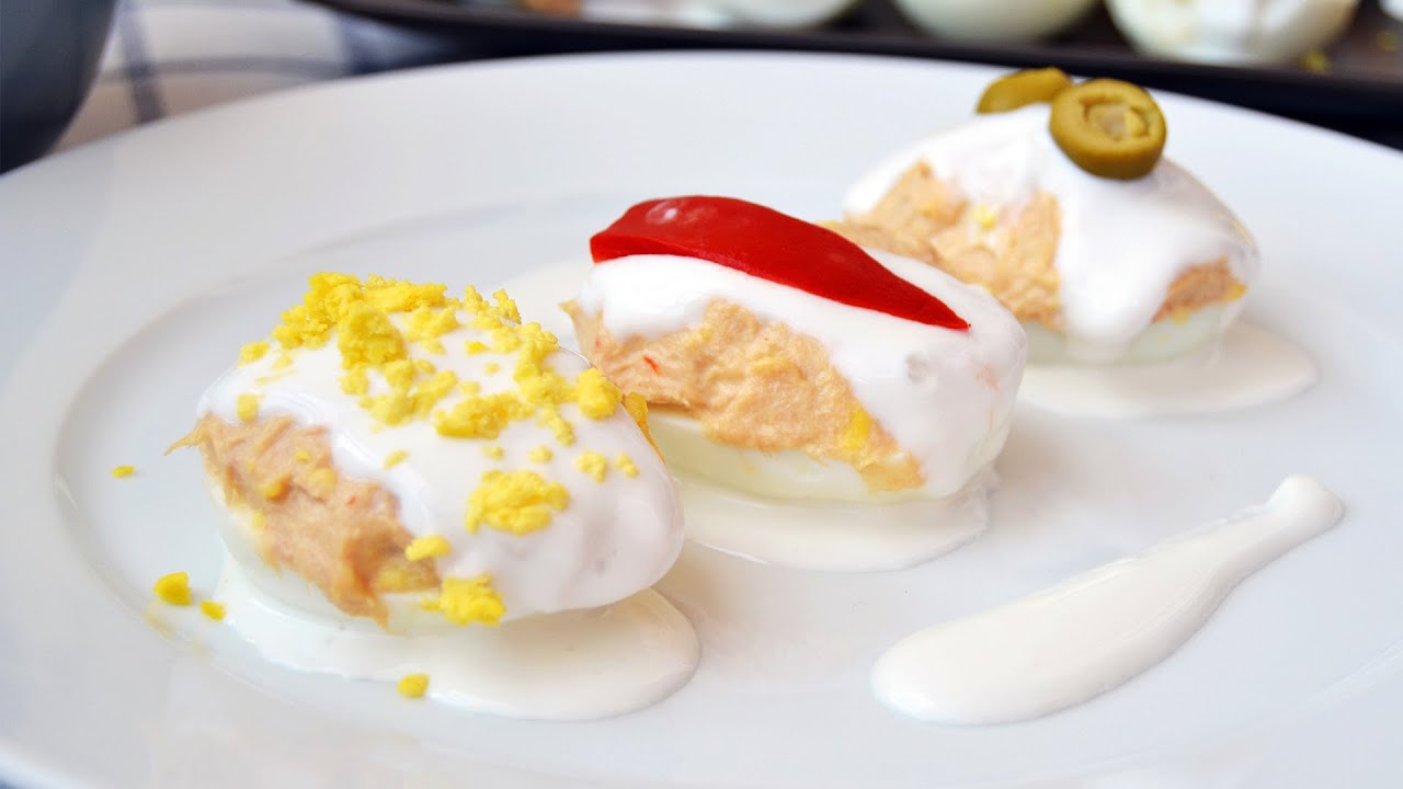 Tuna-Stuffed Eggs - Easy Hard-Boiled Egg Appetizer Recipe