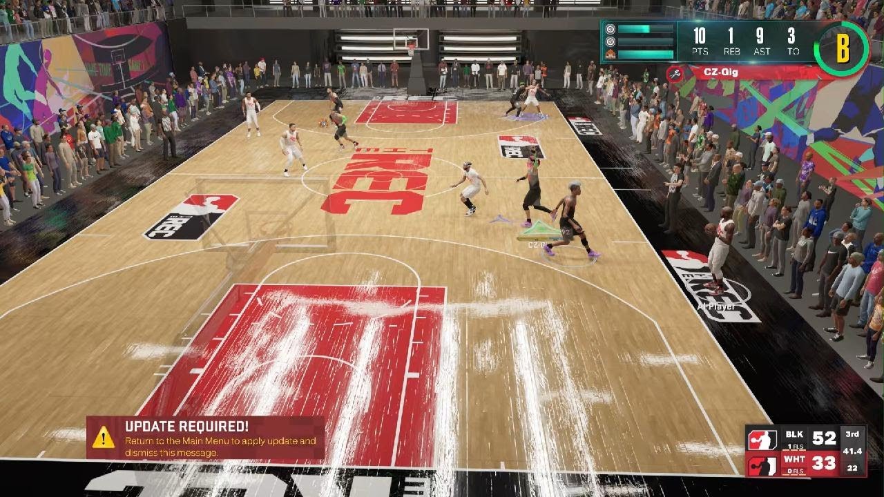 NBA 2K23 PS5 steal to no look pass