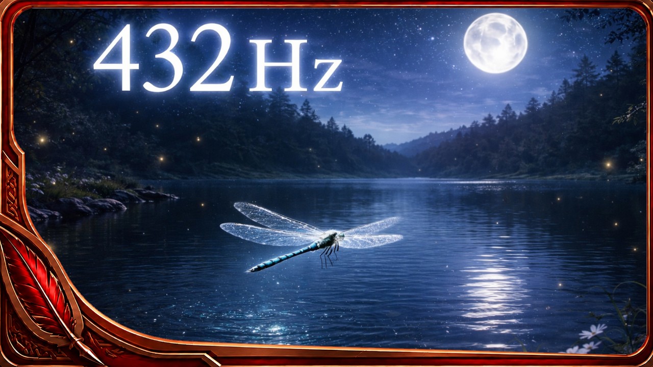 432 Hz – Libellule du Lac 🌙 Fréquence Naturelle pour Relaxation Profonde & Méditation Nocturne