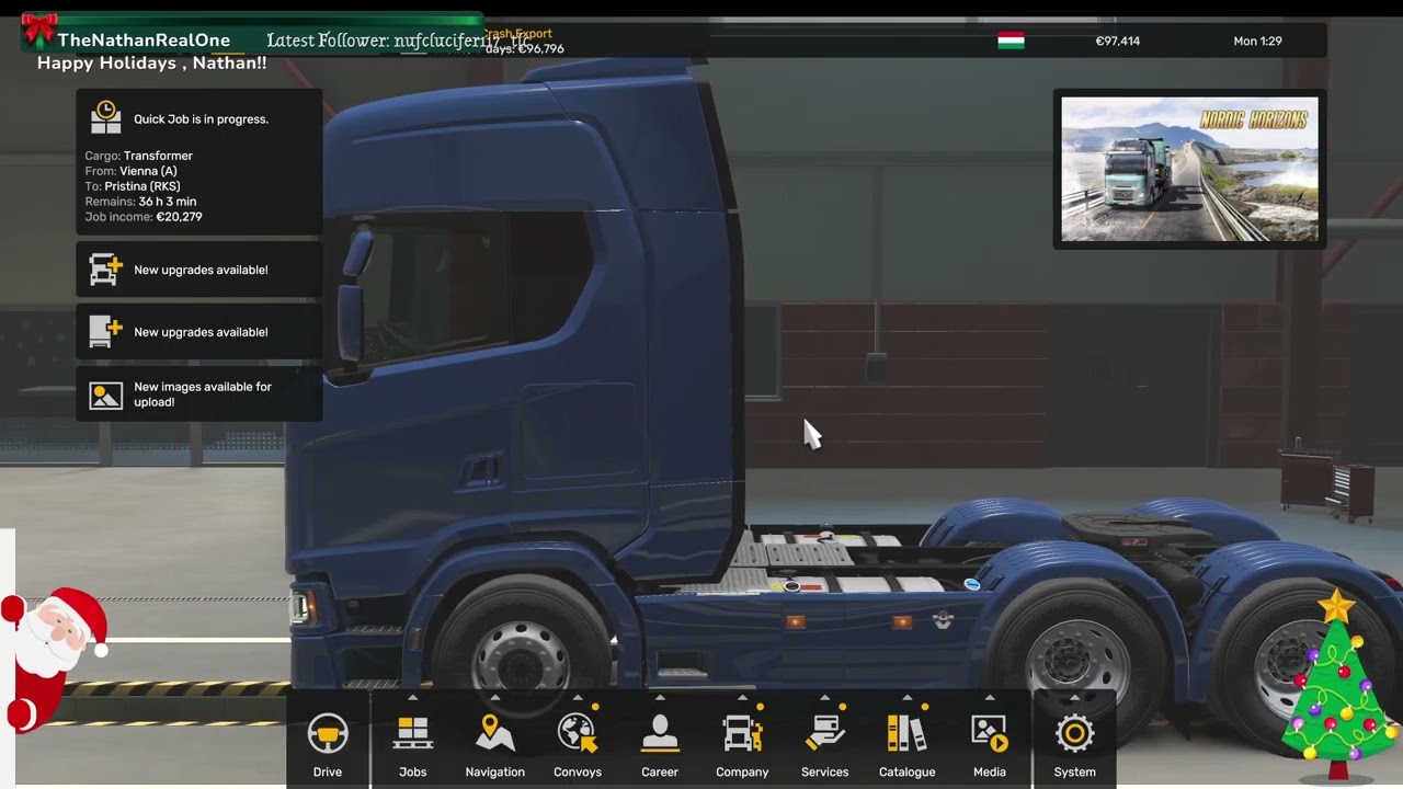 In this stream I bought new truck and crashed it , becaouse of sleeping in Plodiv ( no commentary )