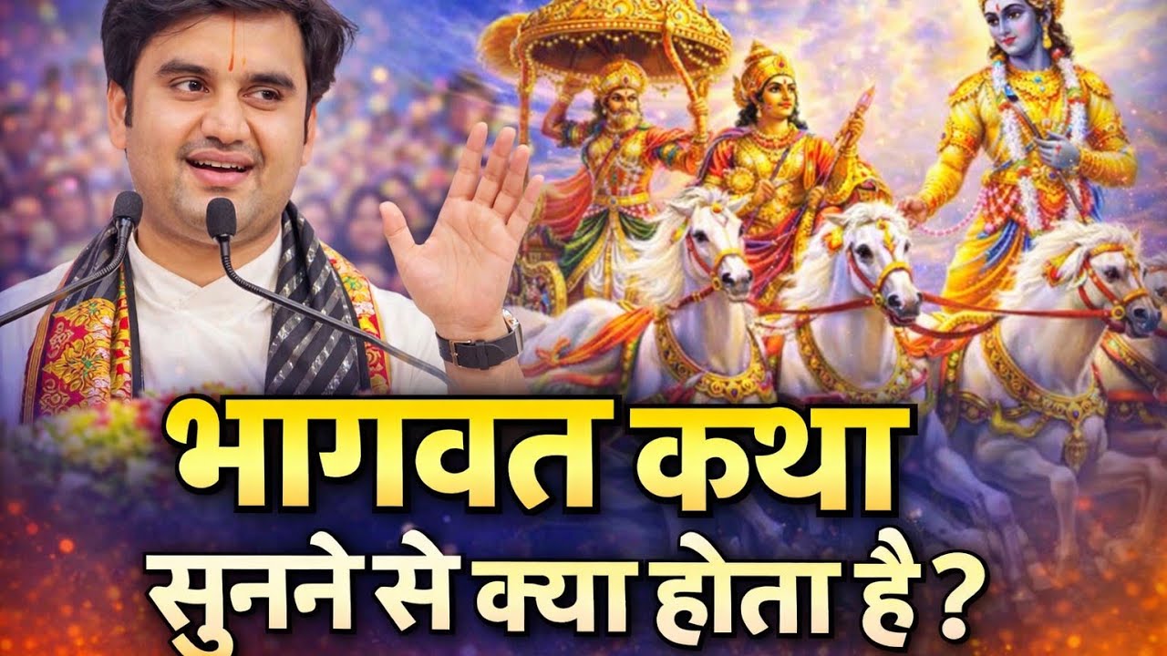 श्रीमद् भागवत सुनने से क्या मिलता है? | पूज्य इंद्रेश उपाध्याय जी महाराज की प्रेरणादायक कथा