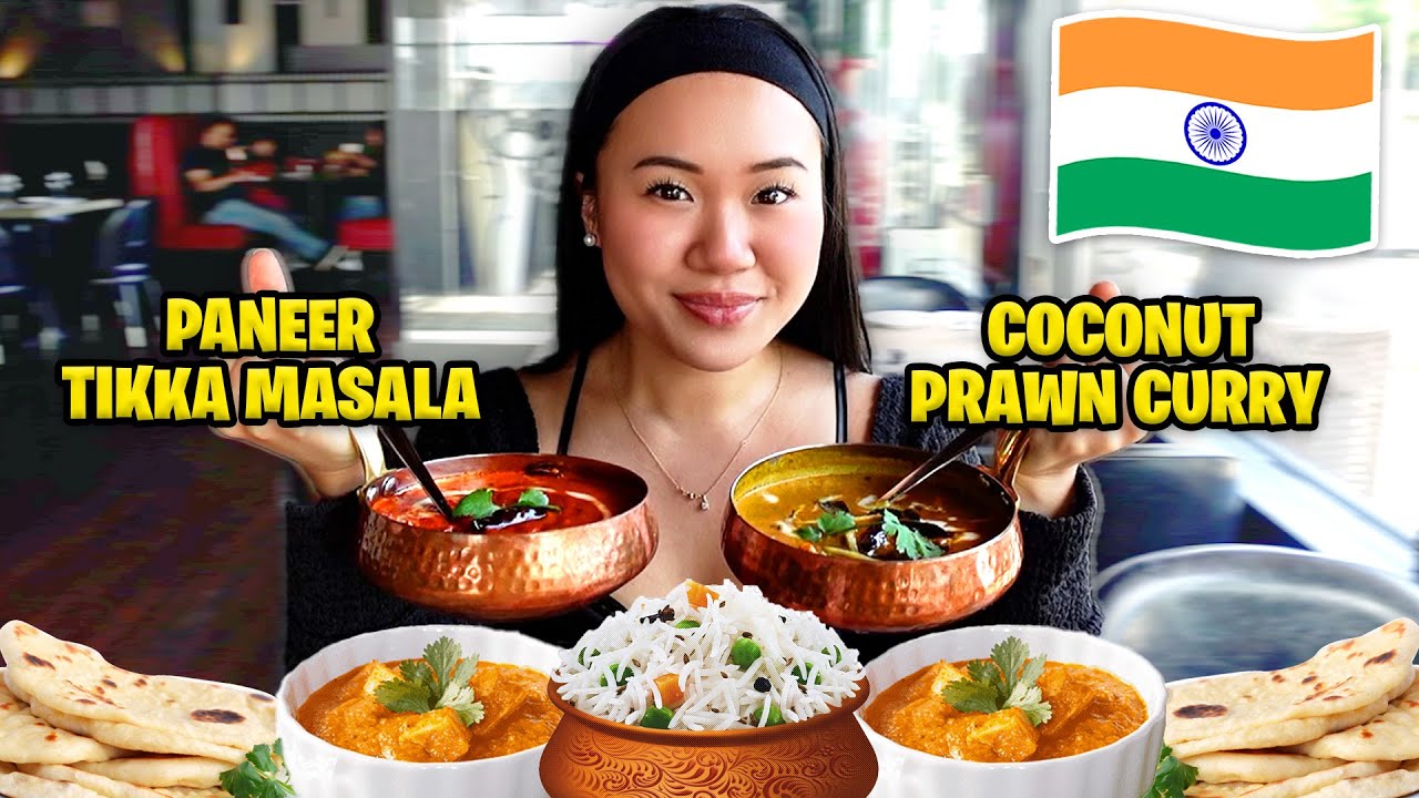 My Girlfriend Tries INDIAN Food for the FIRST TIME! *DINING IN* (CURRY, TIKKA MASALA & KULFI) PART 7