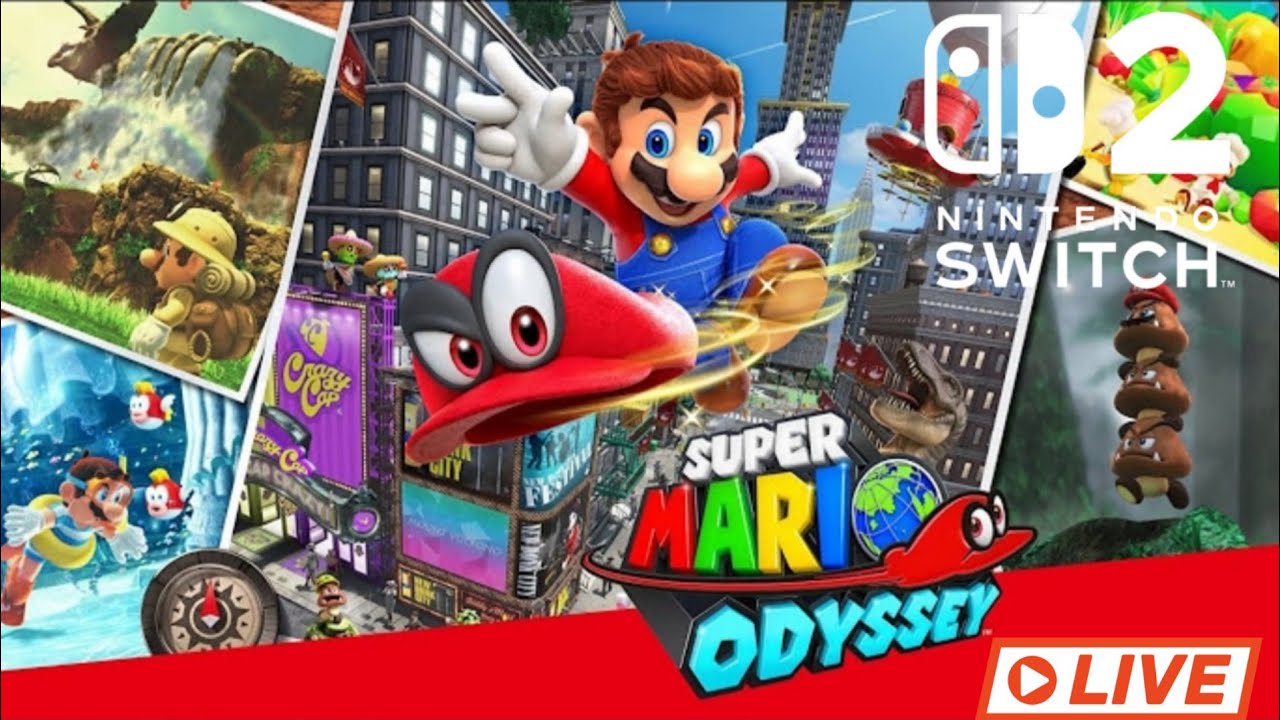 SUPER MARIO ODYSSEY NINTENDO SWITCH 2 LIVE