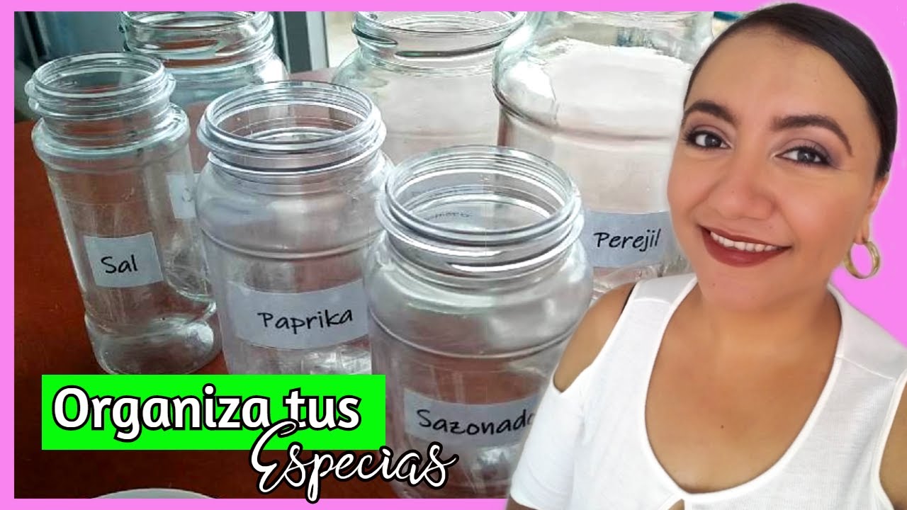 ✨COMO ORGANIZAR LAS ESPECIAS REUTILIZANDO FRASCOS DE VIDRIO/ IDEAS Y TIPS /LOS ROLES DE EDY