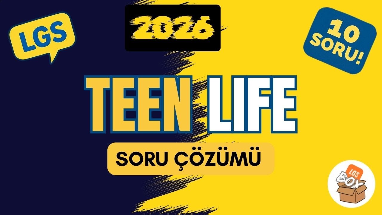 #4#🎯 LGS 2026 | 8. Sınıf İngilizce 2. Ünite Teen Life - 10 Soru Çözümü | LGS 2026'ya Hazırlık