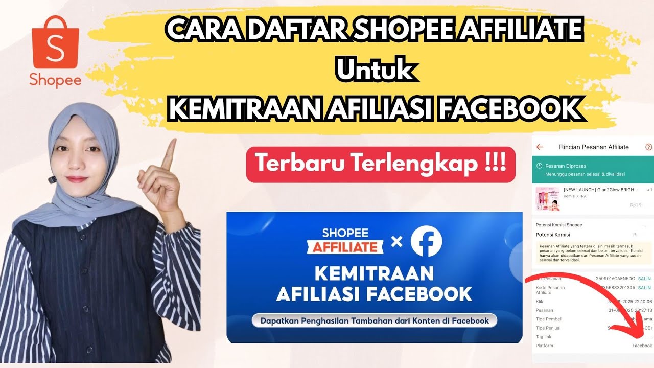 TERBARU TERLENGKAP‼️CARA DAFTAR SHOPEE AFFILIATE PROGRAM UNTUK FITUR KEMITRAAN AFILIASI FACEBOOK