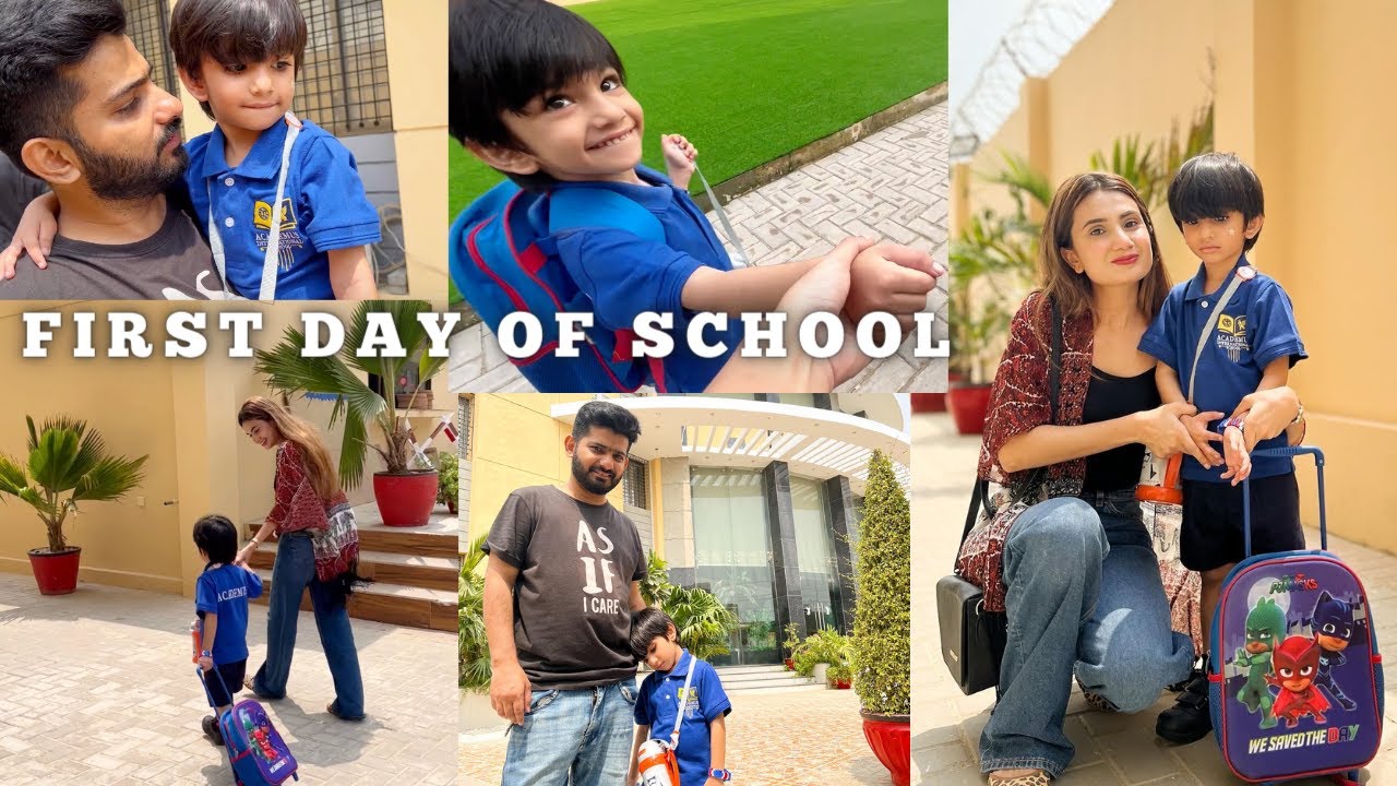 My Son’s First Day Of School vlog | It was a emotional Day 🥹 | SidraMehran VLOGS
