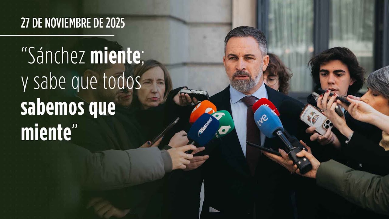🔴 #&Uacute;LTIMAHORA | SANTIAGO ABASCAL REACCIONA ante la posible entrada a prisi&oacute;n de &Aacute;balos y Koldo