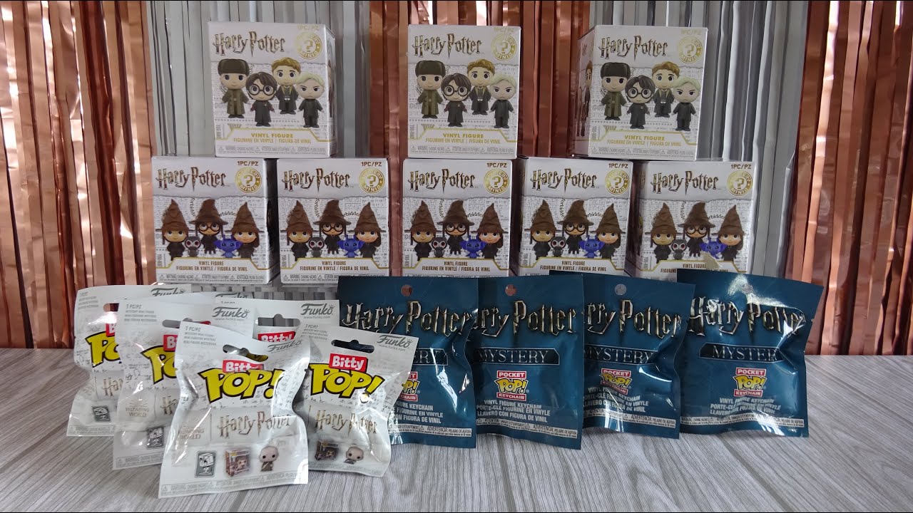 UNBOXING Harry Potter Funko Mystery Minis, Bitty POP! and Pocket Keychains Surprise Blind Bags ASMR