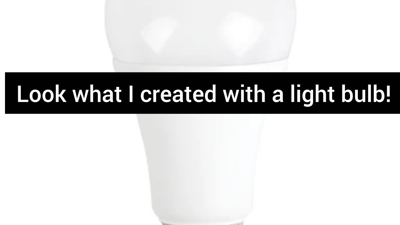 Look what I made. A light bulb and a shiny stone.   