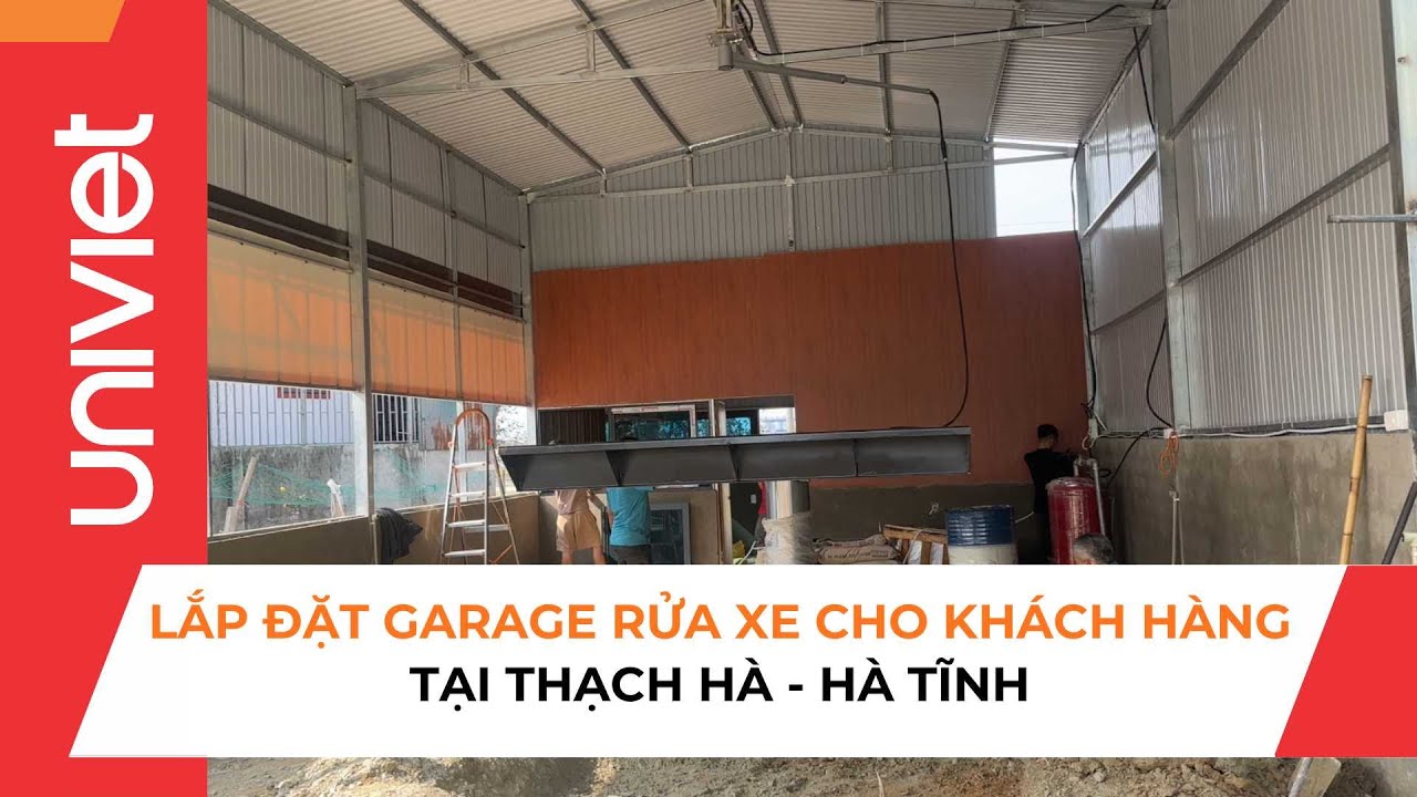 Lắp đặt Garage rửa xe cho khách hàng tại Thạch Hà - Hà Tĩnh