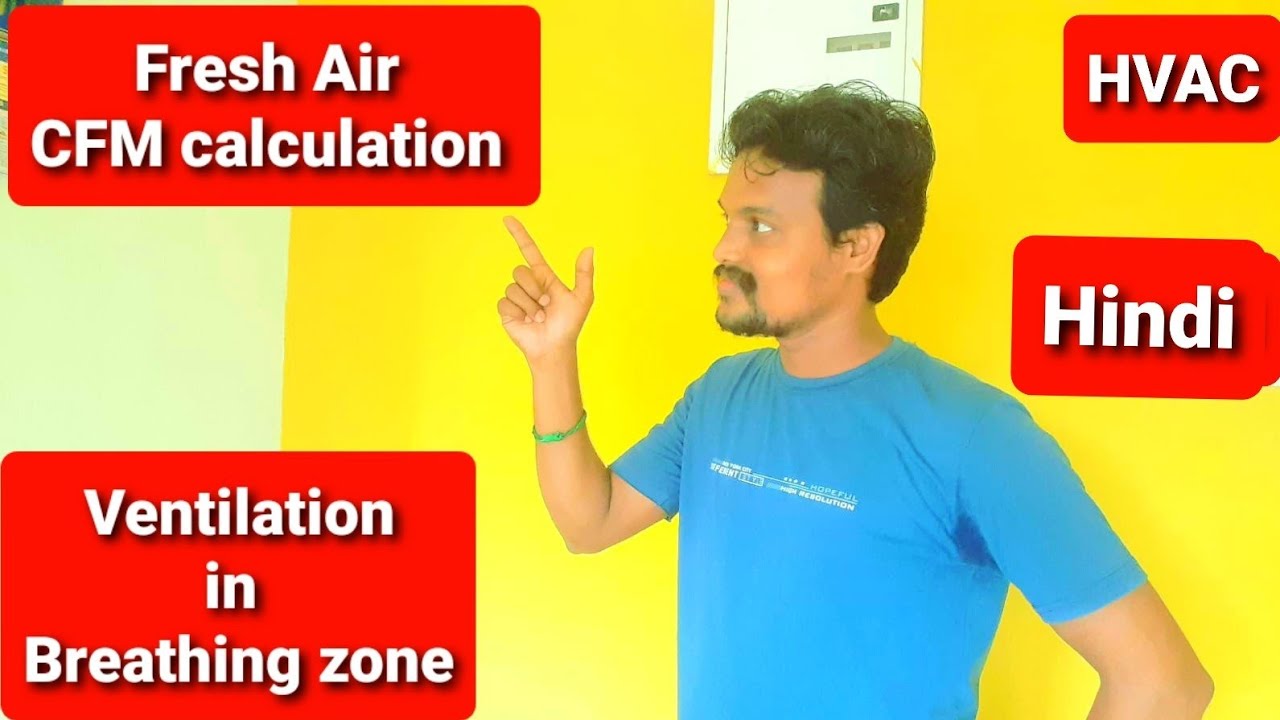 HVAC | Fresh Air CFM Calculation | Fresh Air Calculation | Minimum Ventilation Rate | Hindi