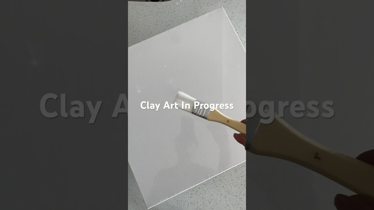 Quick Clay Art in Progress Reveal!! 🖌 #clay #clayart