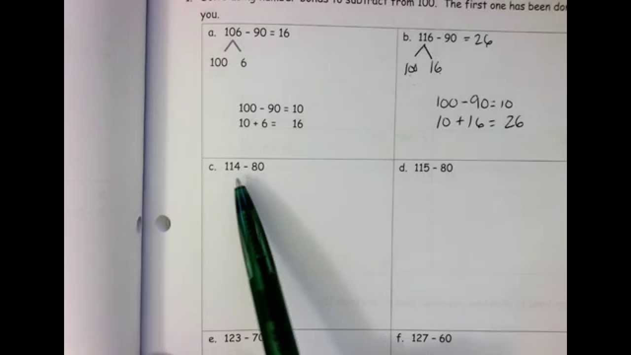 Take from 100 Strategy (Grade 2 Module 4 Lesson 23)