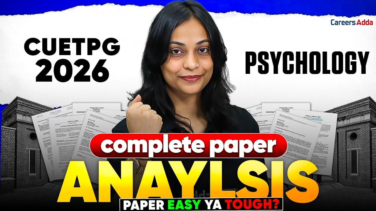 CUET PG Psychology 2026 Paper Analysis | Easy or Tough? Complete Review