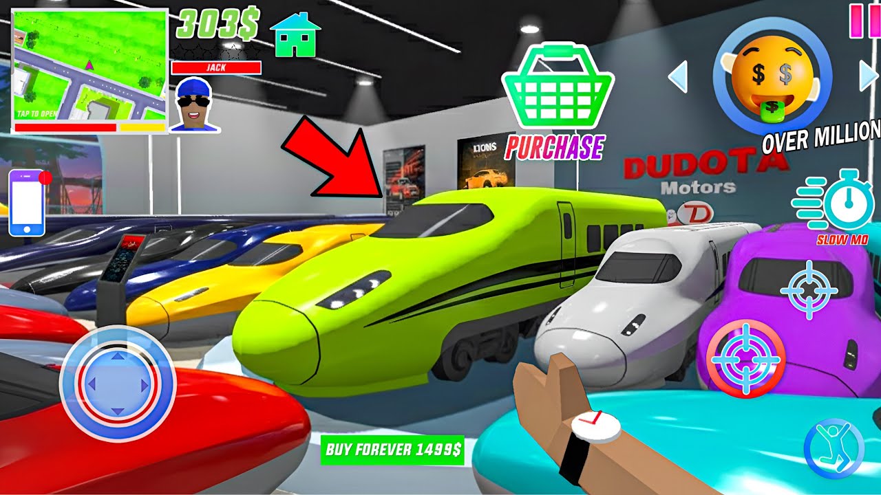 JACK NEW BULLET TRAIN BUYING | Dude Theft Wars in New Update!🥳 GAMEPLAY