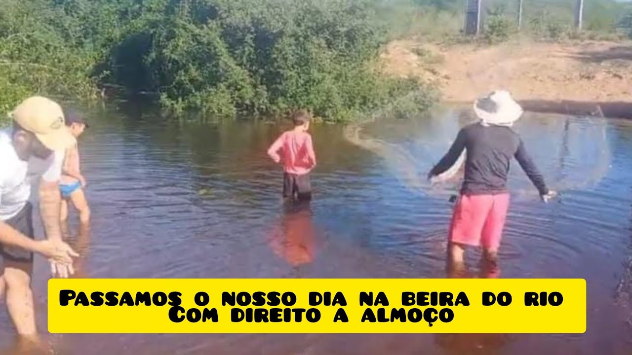Saímos um pouco da cidade,e passamos o dia na beira do rio com direito a almoço 🎣