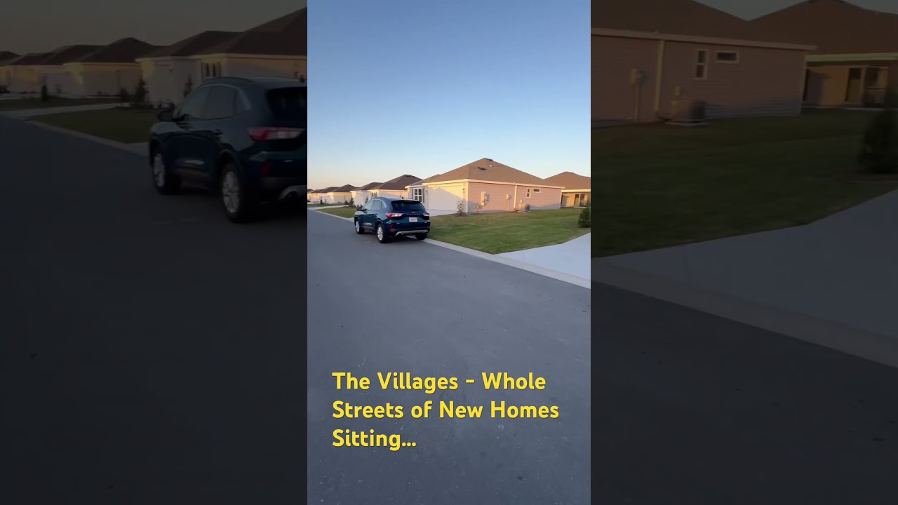 The Villages - Whole Streets of New homes Sitting   #thevillagesflorida  #thevillages