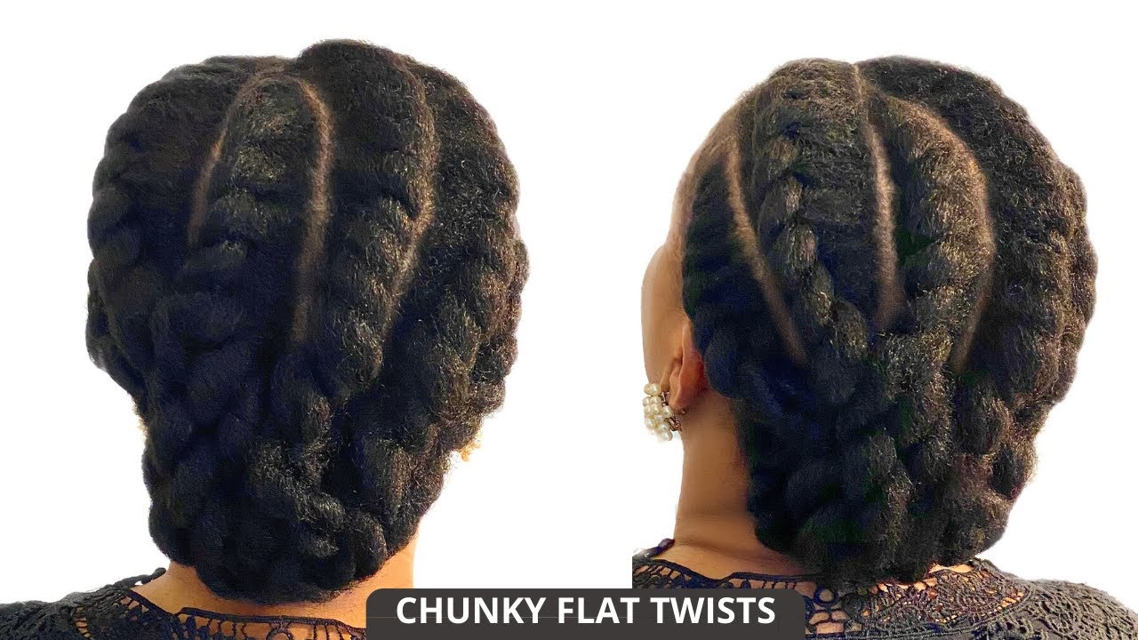 🔥🔥EASY CHUNKY FLAT TWISTS ON NATURAL HAIR🔥 GREAT PROTECTIVE STYLE| QUARANTINE HAIRSTYLE