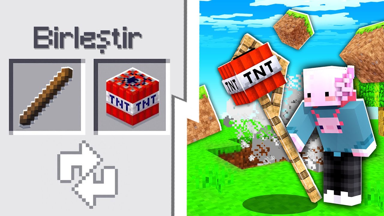 Minecraft'ta EŞYALARI BİRLEŞTİRİYORUZ!!!