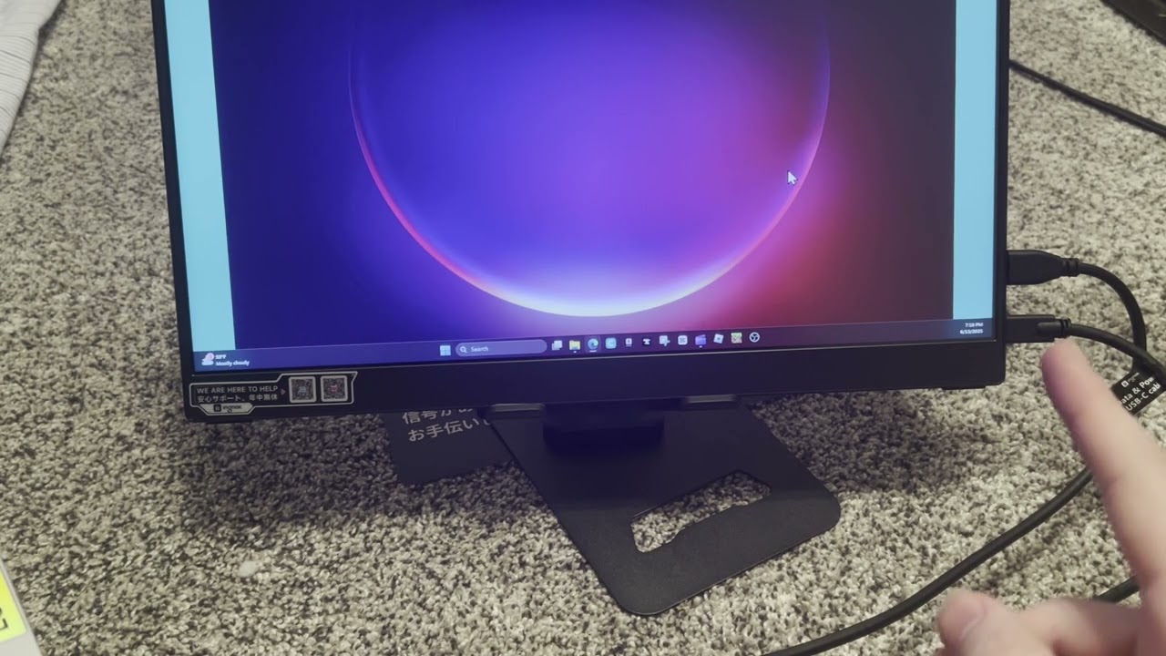1st monitor tested ingnok portable monitor
