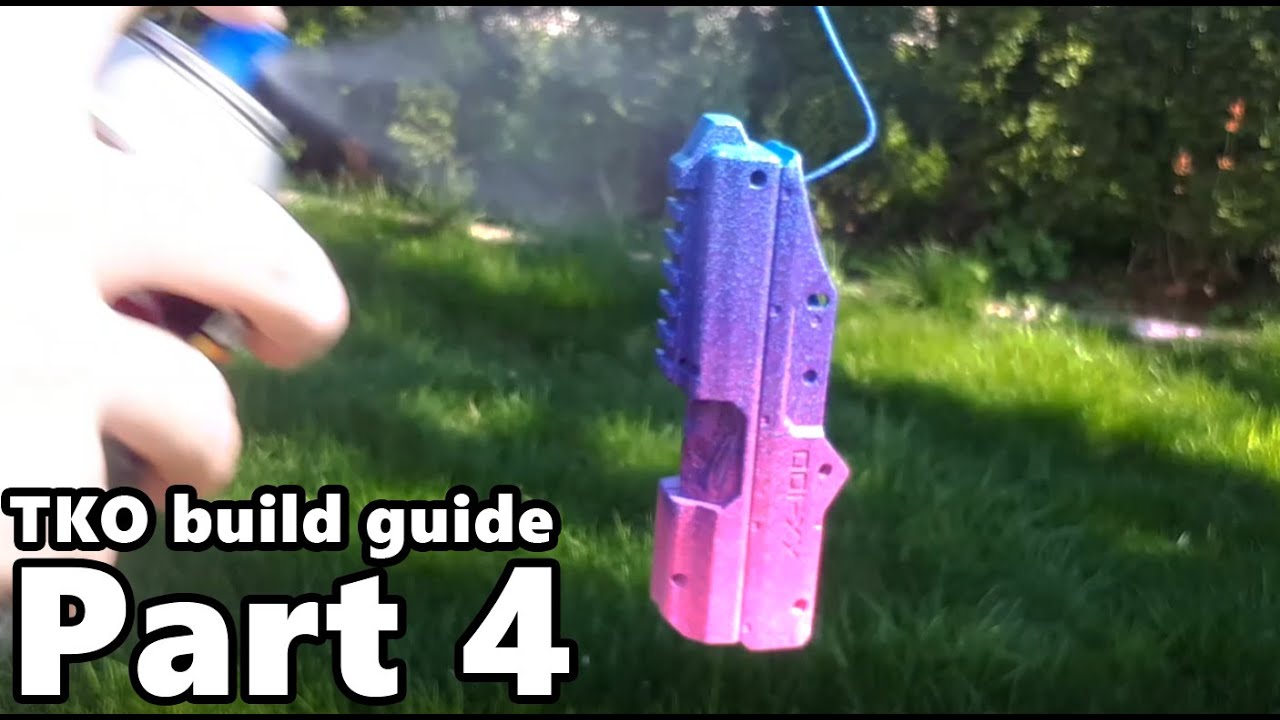 TKO build guide part 4 - Spray painting basics for Nerf