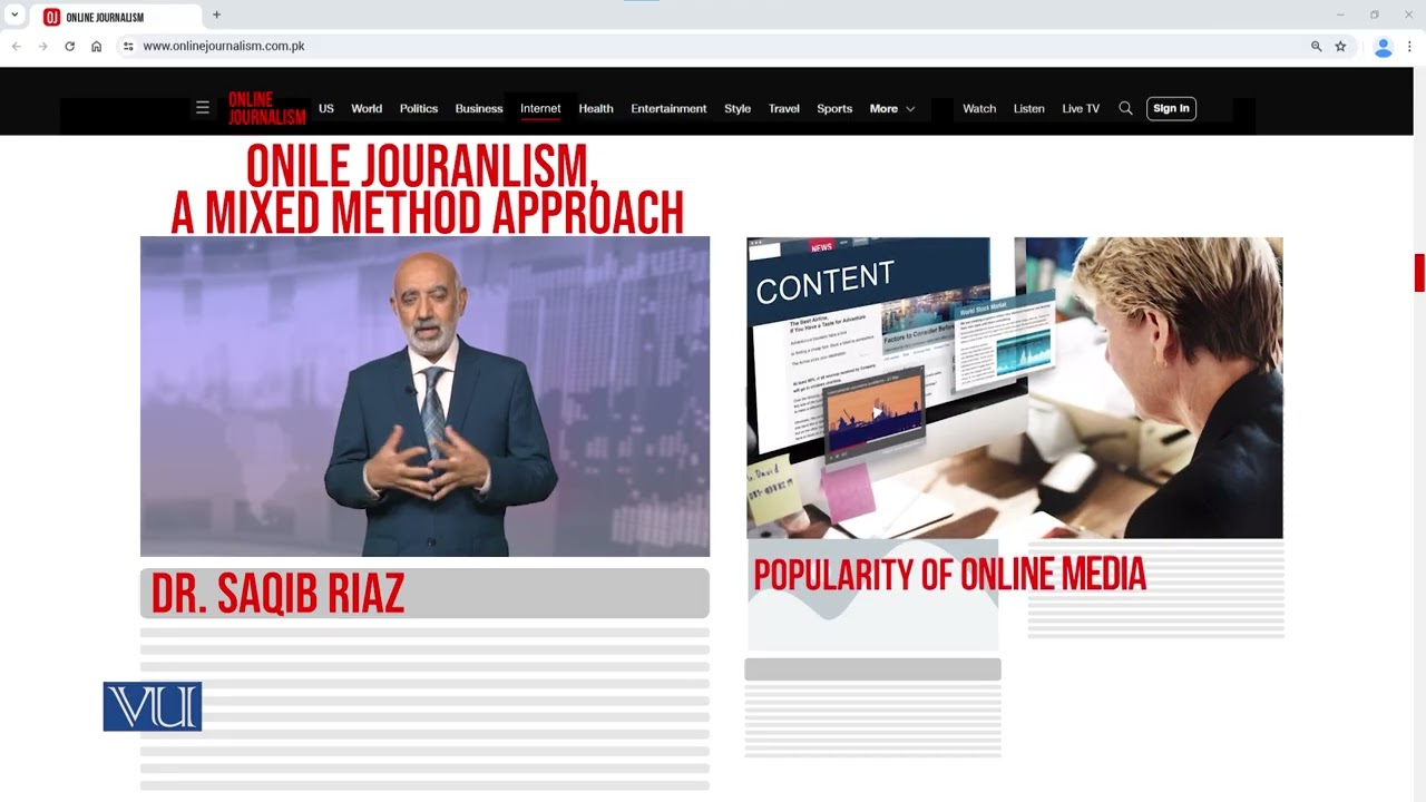 Online Journalism, A Mixed Method Approach | Online Journalism | MCM517_Topic042