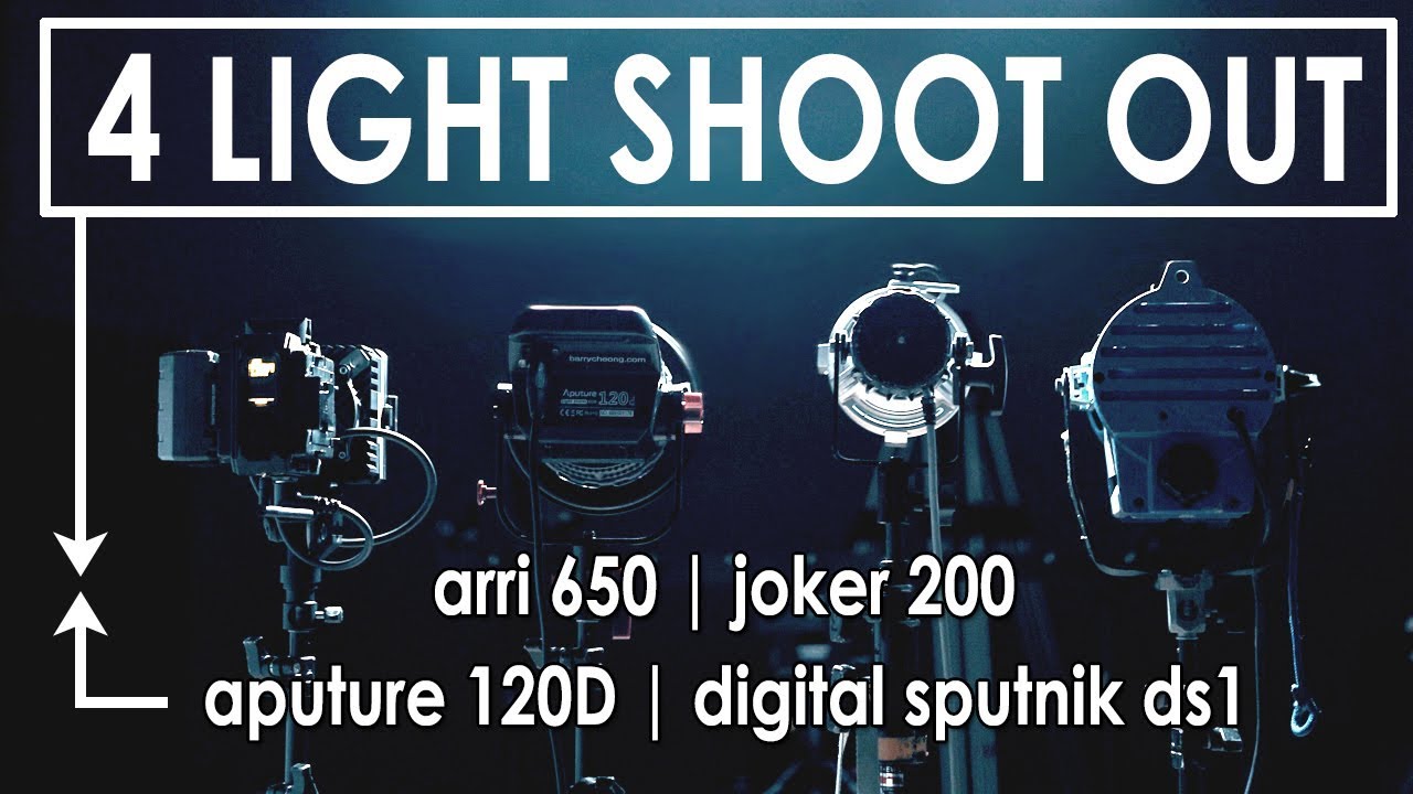 4 Light Shoot Out: Arri 650 | K5600 Joker 200 | Aputure 120D | Digital Sputnik DS1