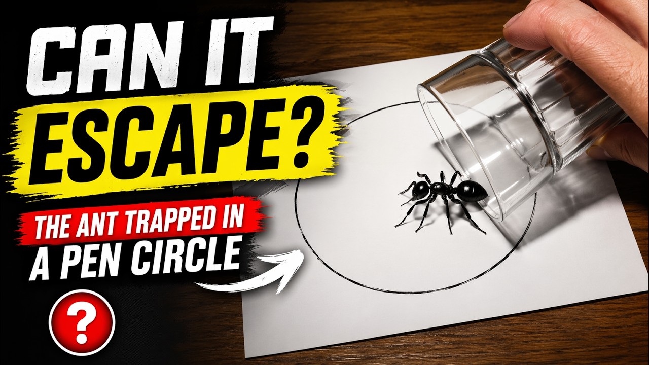 Ant Trapped in a Pen Circle &ndash; Can It Escape?