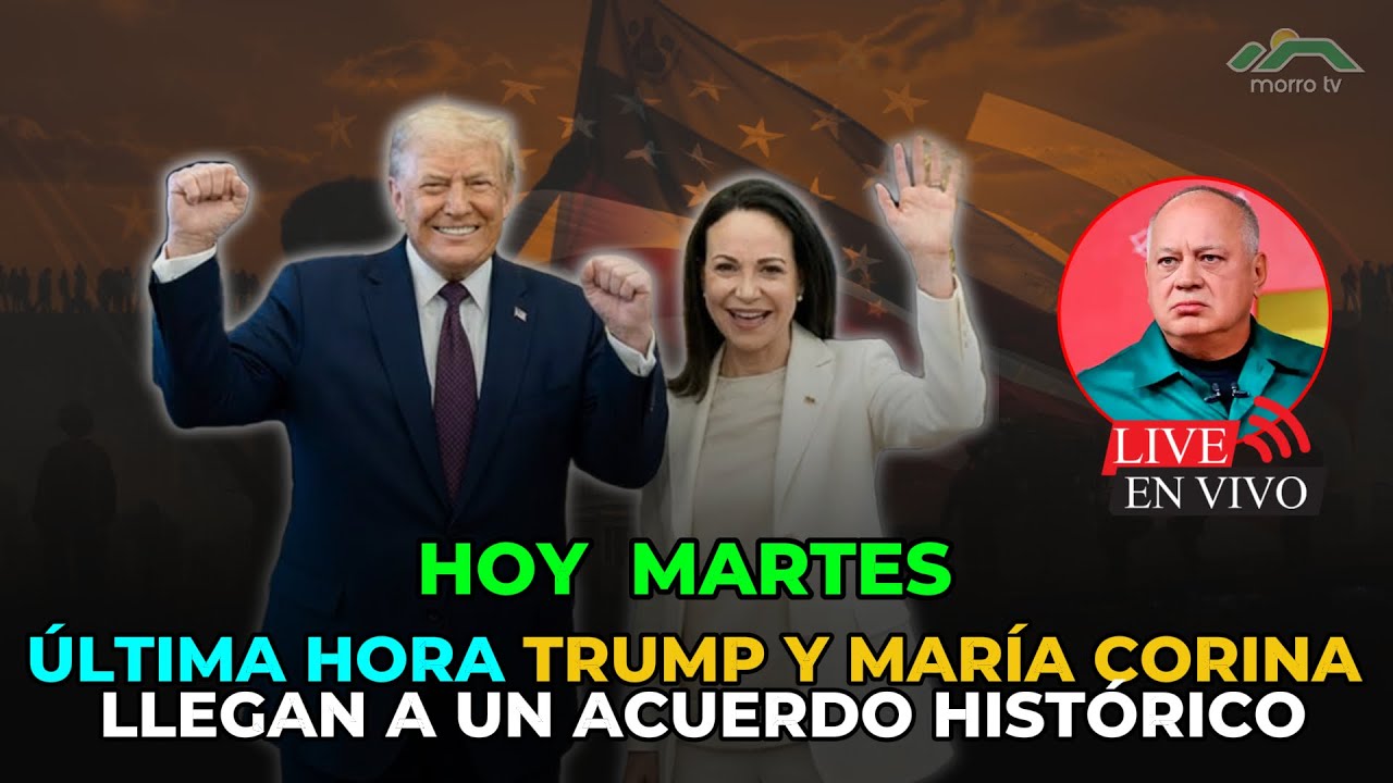 🚨  ÚLTIMA HORA 🔴: TRUMP Y MARÍA CORINA LLEGAN A UN ACUERDO HISTÓRICO